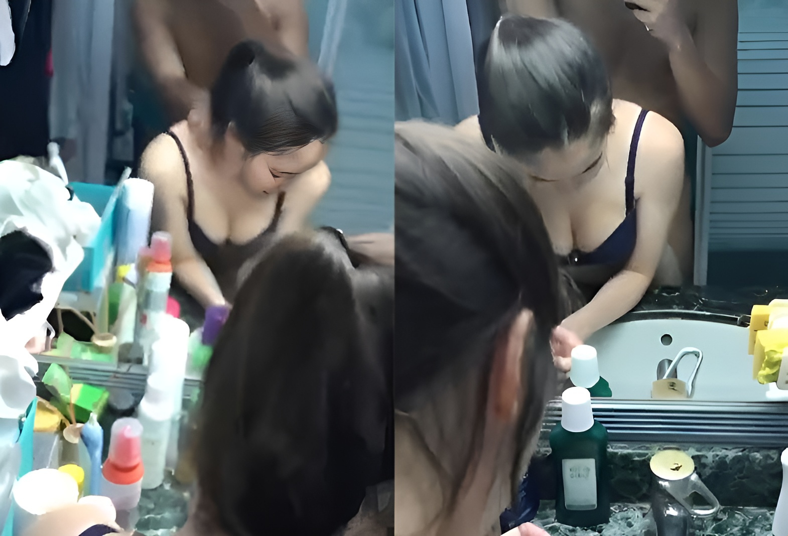 當我化妝的時候，我要了一隻小狗